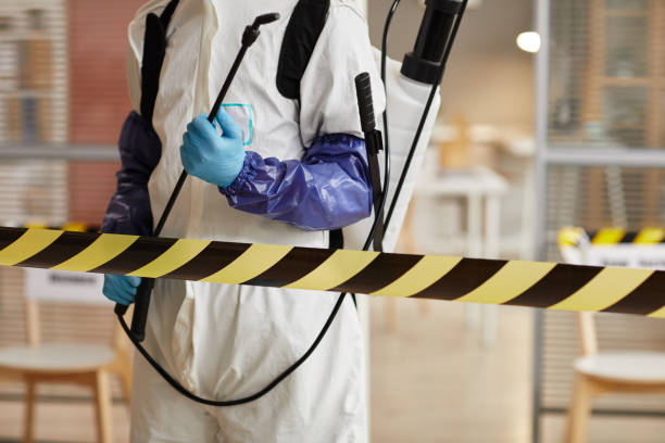 Professional Biohazard Cleanup technician working in Montezuma, IA